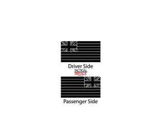 State of Hawaii Decals for 2021 - 2023 Ford Bronco 4-Door Windows - Matte Black