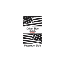 Load image into Gallery viewer, Distressed Flag Decal for 2021 - 2024 Ford Bronco 4-Door Windows - Matte Black
