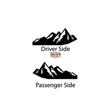 Load image into Gallery viewer, Mountain Scene II Decal for 2022-2023 Jeep Grand Wagoneer 3rd Windows - Matte Black

