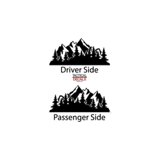 Load image into Gallery viewer, Mountain Scene Decal for 2022-2024 Jeep Grand Wagoneer 3rd Windows - Matte Black
