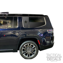 Load image into Gallery viewer, State of Texas Flag Design Decal for 2022-2024 Jeep Grand Wagoneer 3rd Windows - Matte Black
