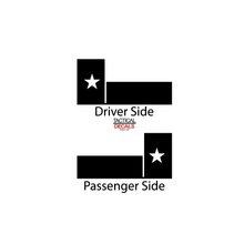 Load image into Gallery viewer, State of Texas Flag Design Decal for 2022-2024 Jeep Grand Wagoneer 3rd Windows - Matte Black
