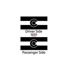 Load image into Gallery viewer, State of Colorado Flag Design Decal for 2022-2024 Jeep Grand Wagoneer 3rd Windows - Matte Black
