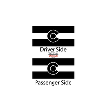 Load image into Gallery viewer, State of Colorado Flag Design Decal for 2022-2023 Jeep Grand Wagoneer 3rd Windows - Matte Black
