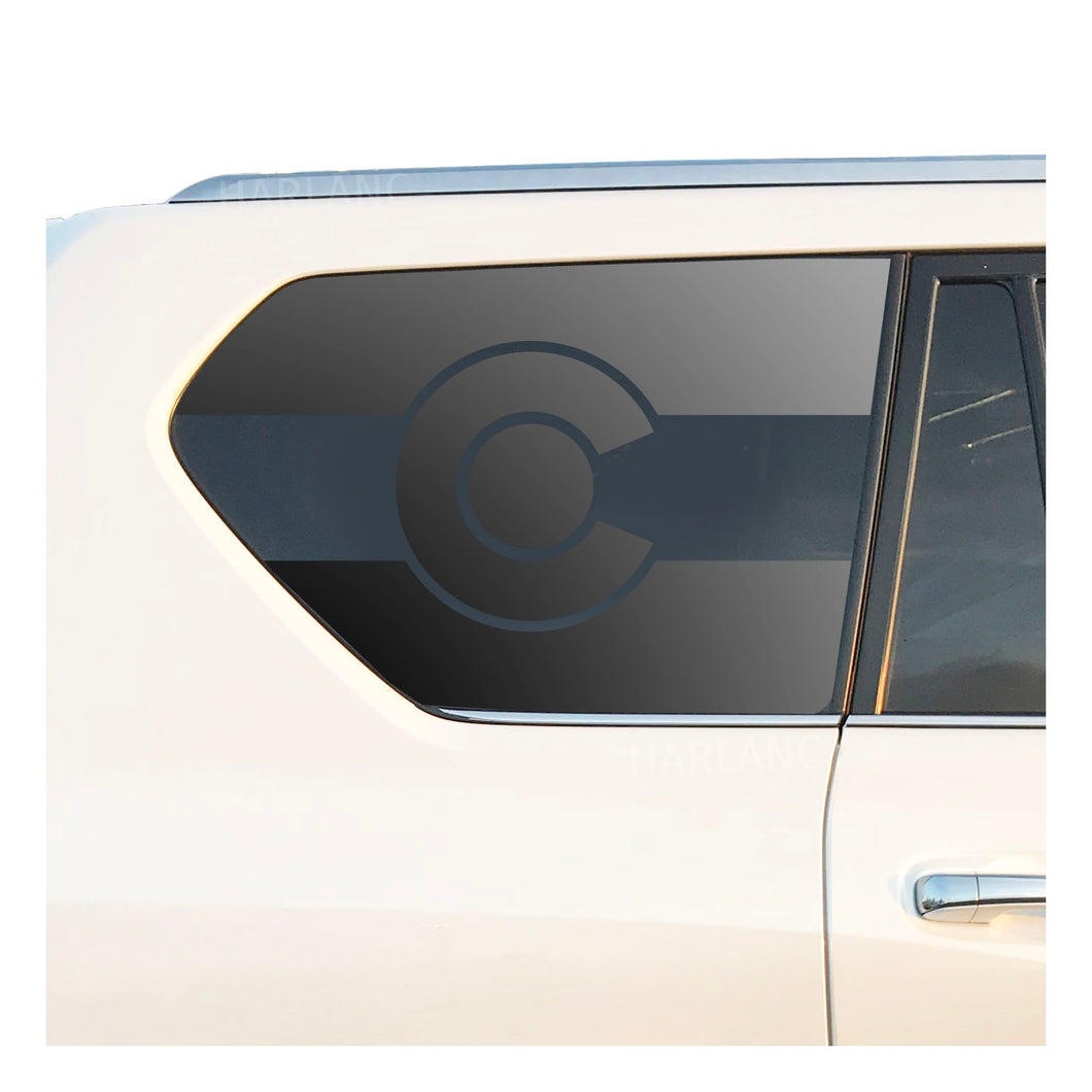 State of Colorado Flag Decal for 2010-2022 Lexus GX460 3rd Windows - Matte Black