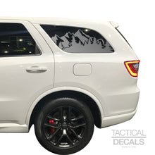 Load image into Gallery viewer, Tactical Decals Outdoors Mountain Scene Decal for 2011 - 2020 Dodge Durango 3rd Windows - Matte Black
