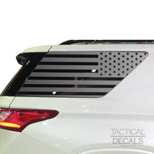 Load image into Gallery viewer, Tactical Decals USA Flag Decal for 2018-2020 Chevy Traverse 3rd Windows - Matte Black
