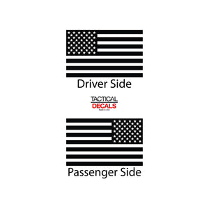 USA Flag Decal for 2017-2020 Honda CR-V 3rd Windows - Matte Black
