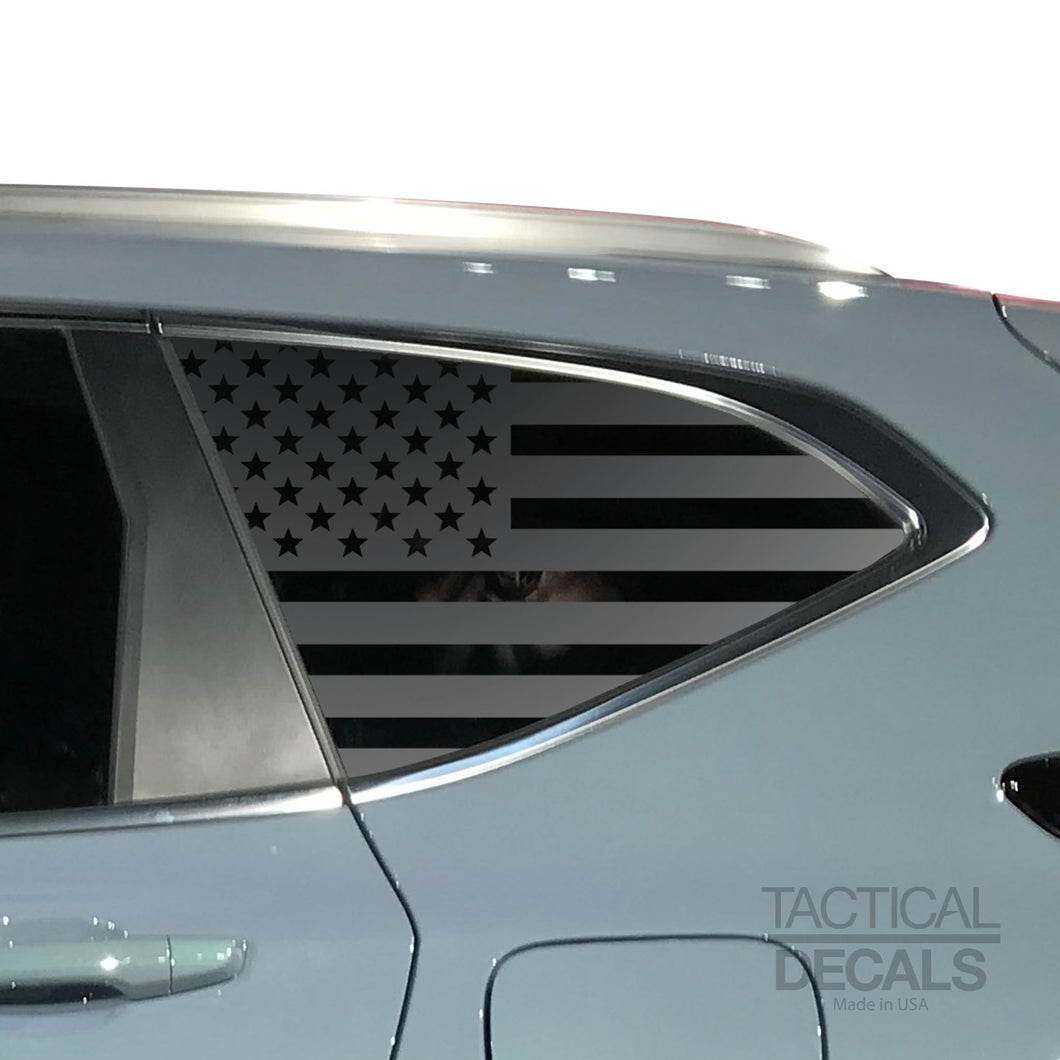 USA Flag Decal for 2017-2020 Honda CR-V 3rd Windows - Matte Black
