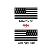 Load image into Gallery viewer, USA Flag Decal for 2015-2020 Chevy Tahoe 3rd Windows - Matte Black
