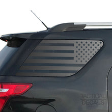 Load image into Gallery viewer, USA Flag Decal for 2011-2019 Ford Explorer 3rd Windows - Matte Black
