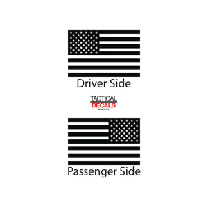 USA Flag Decal for 2015-2020 Lexus LX570 3rd Windows - Matte Black