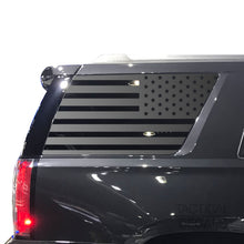 Load image into Gallery viewer, USA Flag Decal for 2015-2020 GMC Yukon 3rd Windows - Matte Black
