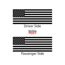 Load image into Gallery viewer, USA Flag Decal for 2002-2009 Hummer H2 3rd Windows - Matte Black
