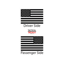 Load image into Gallery viewer, Tactical Decals USA Flag Decal for 2005-2020 Ram 2500 Power Wagon Rear Door Windows - Matte Black
