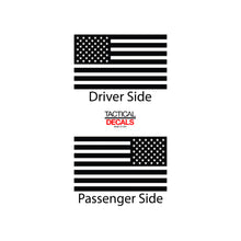 Load image into Gallery viewer, Tactical Decals USA Flag Decal for 2010 - 2018 Ram 1500 Rebel Crew Cab Windows - Matte Black

