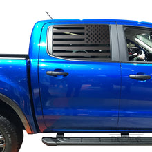 Load image into Gallery viewer, USA Flag Decal for 2020 Ford Ranger Rear door Windows - Matte Black
