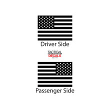 Load image into Gallery viewer, Tactical Decals USA Flag Decal for 2008 - 2020 Dodge Challenger Windows - Matte Black
