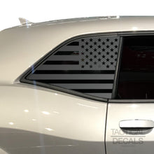 Load image into Gallery viewer, Tactical Decals USA Flag Decal for 2008 - 2020 Dodge Challenger Windows - Matte Black
