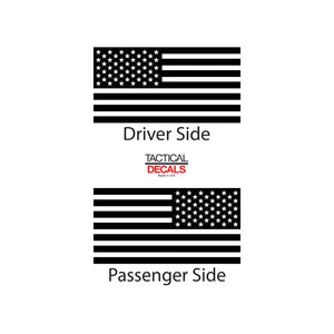 Tactical Decals USA Flag Decal for 2010 - 2020 Toyota 4Runner Windows - Matte Black