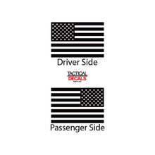 Load image into Gallery viewer, USA Flag Decal for 1997 - 2006 Jeep Wrangler TJ 2 Door only - Hardtop Windows - Matte Black Tactical Decals
