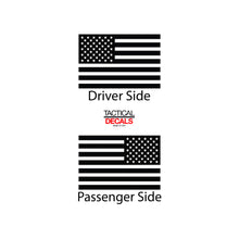 Load image into Gallery viewer, Tactical Decals USA Flag Decal for 2016-2020 Toyota Land Cruiser 3rd Windows - Matte Black
