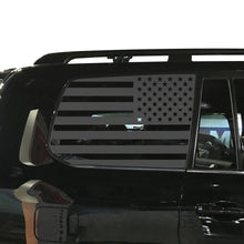Load image into Gallery viewer, Tactical Decals USA Flag Decal for 2016-2020 Toyota Land Cruiser 3rd Windows - Matte Black
