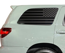 Load image into Gallery viewer, USA Flag Decal for 2008 - 2022 Toyota Sequoia Rear Windows - Matte Black
