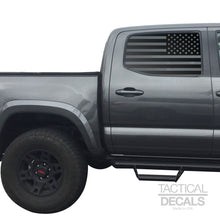Load image into Gallery viewer, USA Flag Decal for 2016 - 2020 Toyota tacoma Rear Door Windows - Matte Black
