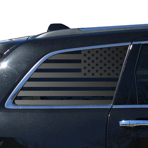 USA Flag Decal for 2011-2020 Jeep Grand Cherokee 3rd Windows - Matte Black