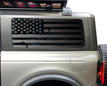 Load image into Gallery viewer, Distressed Flag Decal for 2021 - 2023 Ford Bronco 2-Door Windows - Matte Black
