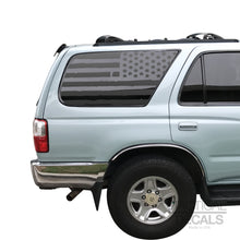 Load image into Gallery viewer, Tactical Decals Distressed USA Flag Decal for 1996-2002 Toyota 4Runner 3rd Windows - Matte Black
