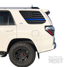 Load image into Gallery viewer, USA Flag w/ Thin Blue Line Decal for 2010 - 2024 Toyota 4Runner Windows - Matte Black
