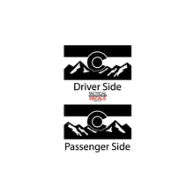 Load image into Gallery viewer, State of Colorado w/ Mountain Scene Decal for 2010 - 2023 Toyota 4Runner Windows - Matte Black
