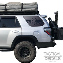 Load image into Gallery viewer, State of Colorado w/ Mountain Scene Decal for 2010 - 2024 Toyota 4Runner Windows - Matte Black
