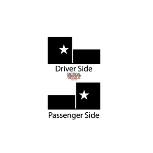 State of Texas Decal for 2010 - 2023 Toyota 4Runner Windows - Matte Black