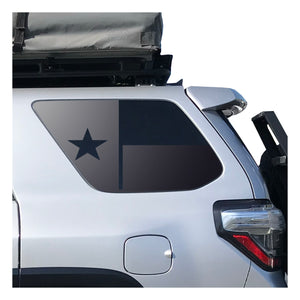 State of Texas Decal for 2010 - 2024 Toyota 4Runner Windows - Matte Black