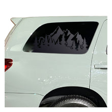 Load image into Gallery viewer, Mountain Scene Decal for 2008 - 2022 Toyota Sequoia Rear Windows - Matte Black
