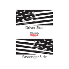 Load image into Gallery viewer, Tactical Decals Distressed USA Flag Decal for 2003 - 2009 Toyota 4Runner Windows - Matte Black

