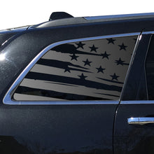 Load image into Gallery viewer, Tactical Decals Distressed USA Flag Decal for 2011-2020 Jeep Grand Cherokee 3rd Windows - Matte Black
